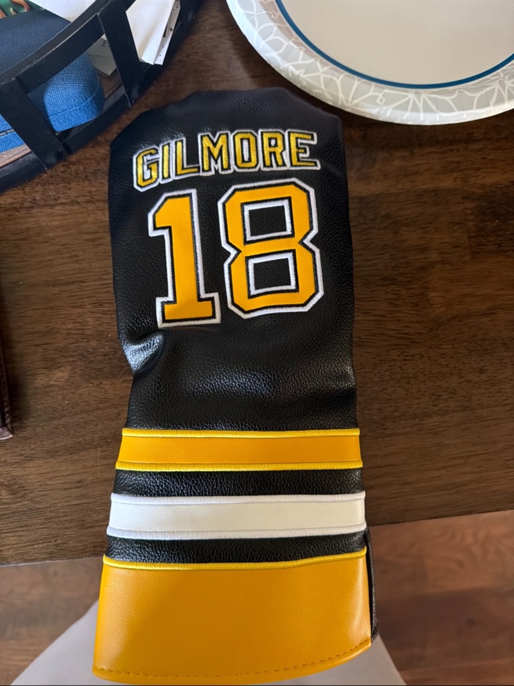 18 Black and Gold Golf Headcover